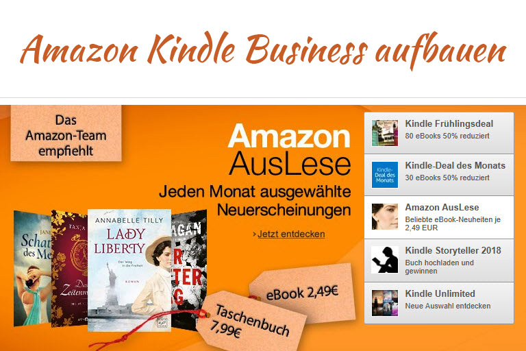 E-Books auf Amazon verkaufen Erfahrungen